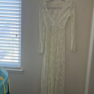 Cream see through from Amazon size small